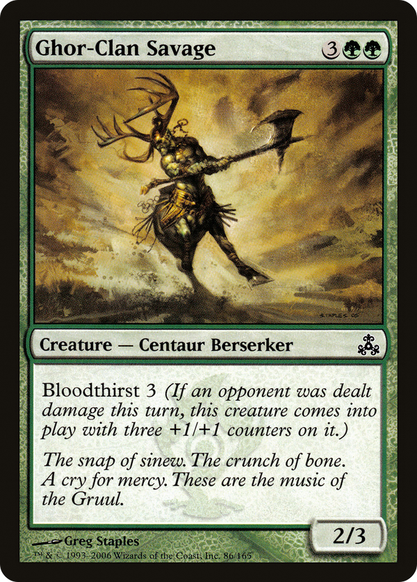 Ghor-Clan Savage (GPT-086) - Guildpact Foil