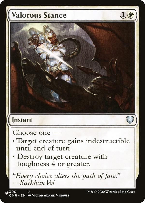 Valorous Stance (LIST-CMR-390) - The List