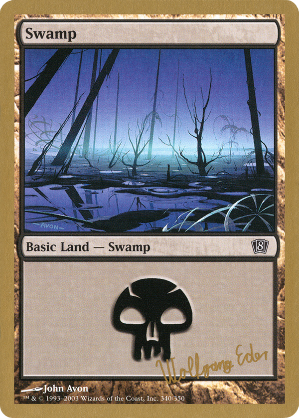 Swamp (340) - 2003 Wolfgang Eder (8ED) (WCD-WE340) - World Championship Decks 2003