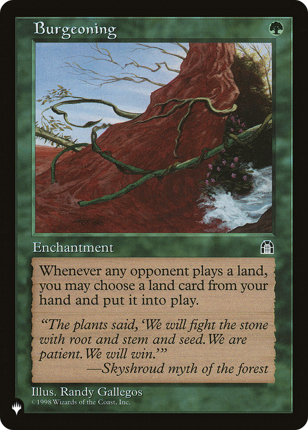 Burgeoning (LIST-STH-102) - The List