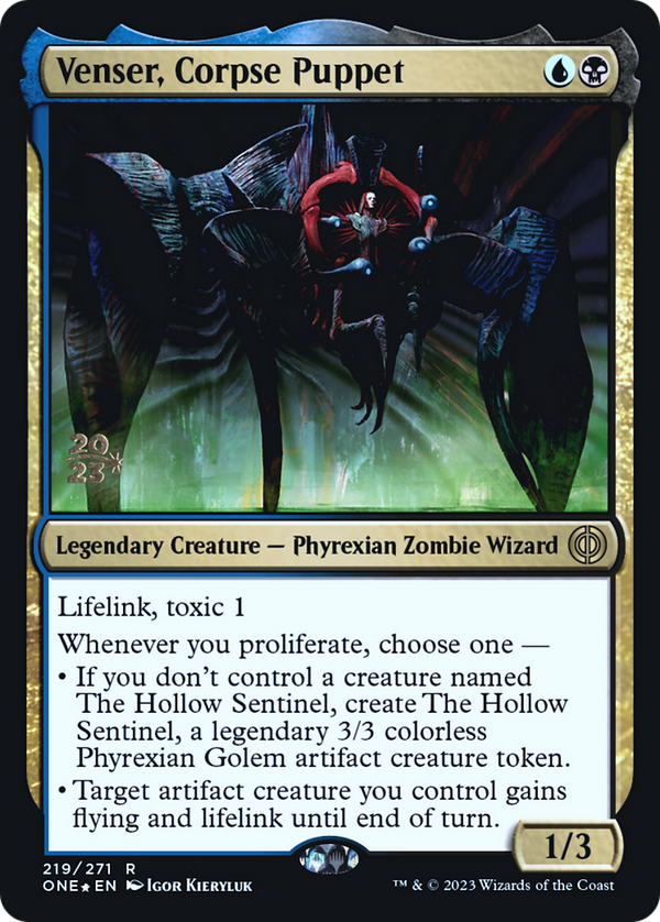 Venser, Corpse Puppet (PRE-219) - Phyrexia: All Will Be One Promos Foil