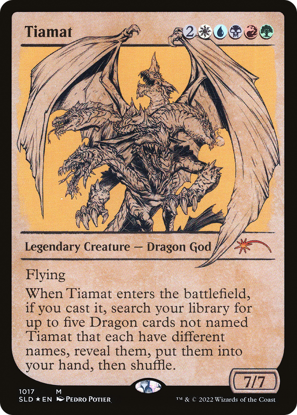 Tiamat (Showcase) (SLD-1017) - Secret Lair Drop: (Showcase) Foil