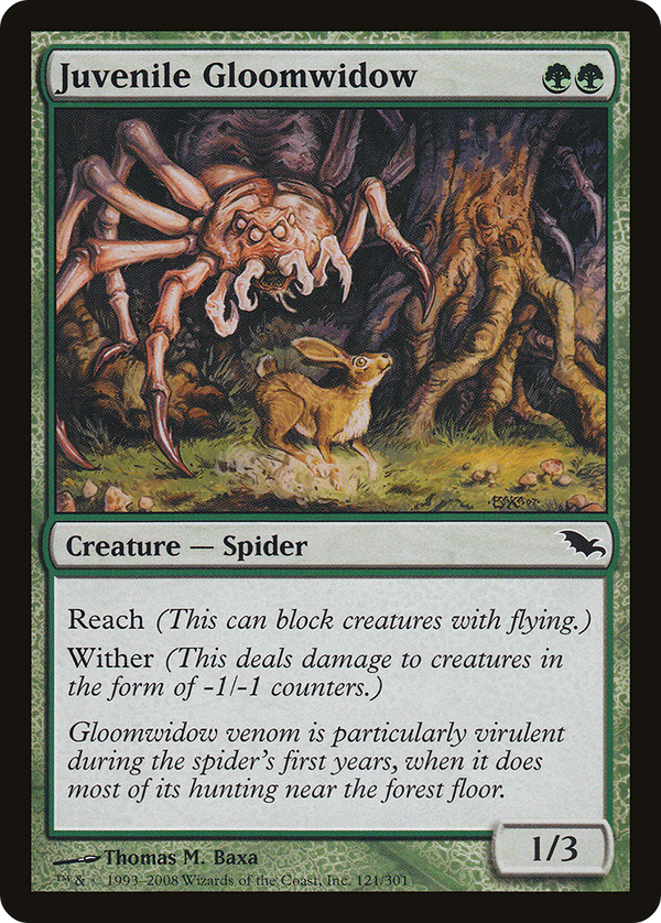 Juvenile Gloomwidow (SHM-121) - Shadowmoor