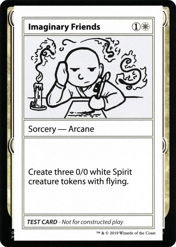 Imaginary Friends (No PW Symbol) (CMB1-) - Mystery Booster Playtest Cards 2021