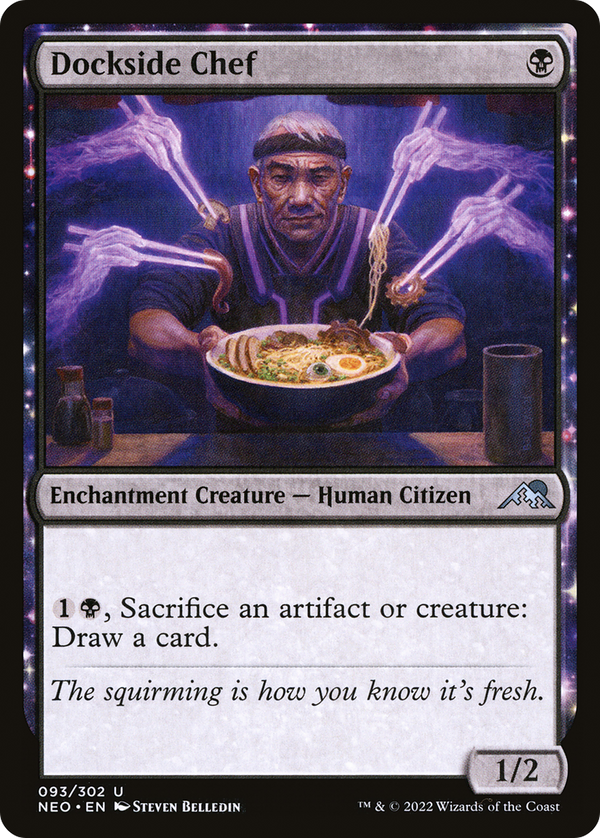 Dockside Chef (NEO-093) - Kamigawa: Neon Dynasty: (enchantment) Foil