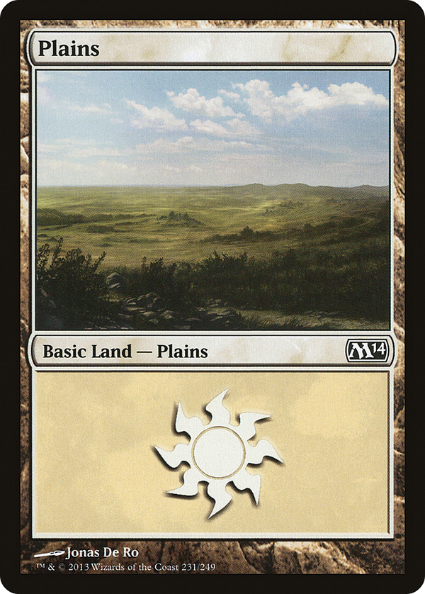 Plains (231) (M14-231) - Magic 2014 Foil