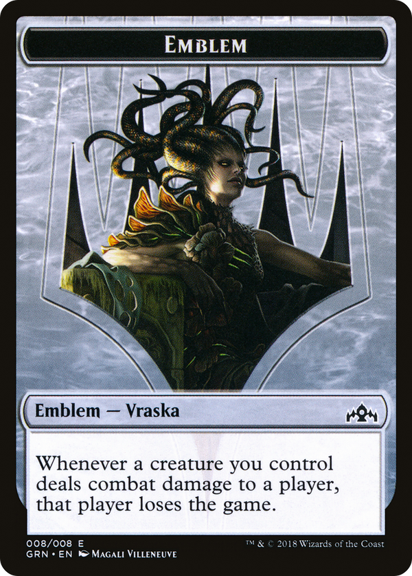 Emblem - Vraska, Golgari Queen (GRN-008) - Guilds of Ravnica Tokens
