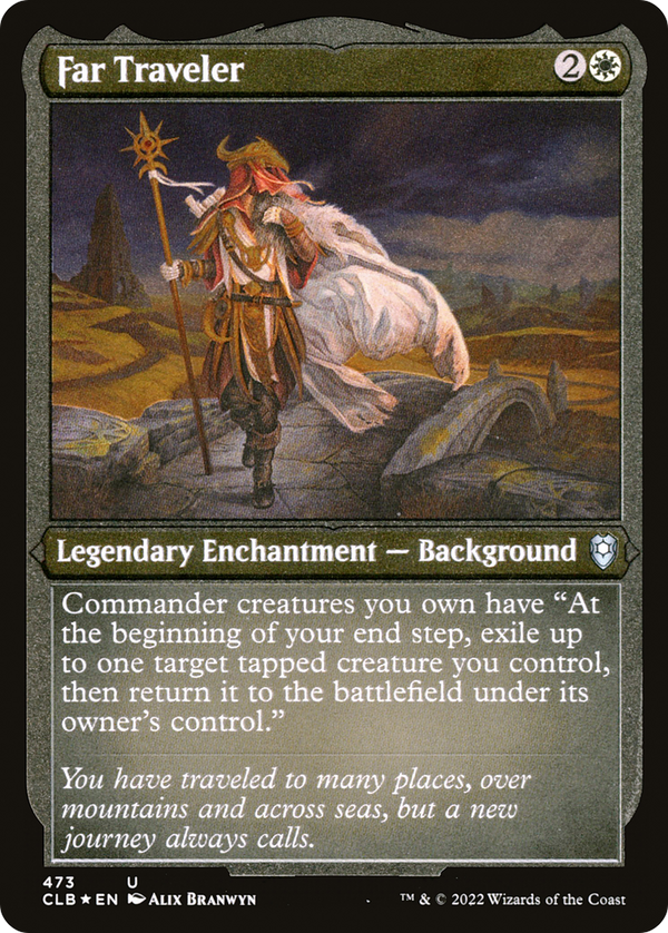 Far Traveler (Foil Etched) (CLB-473) - Commander Legends: Battle for Baldur's Gate Foil