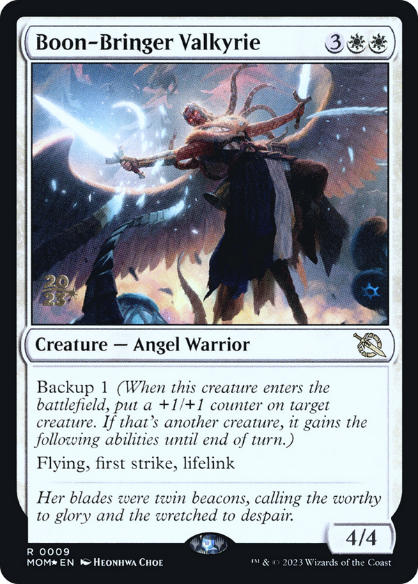 Boon-Bringer Valkyrie (PRE-009) - March of the Machine Promos Foil