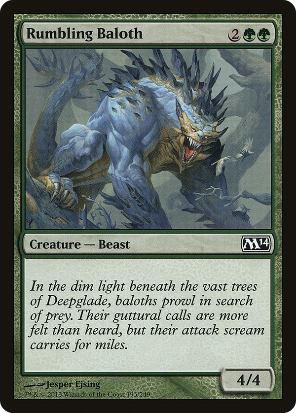 Rumbling Baloth (M14-193) - Magic 2014 Foil