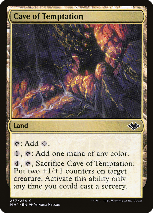 Cave of Temptation (MH1-237) - Modern Horizons Foil