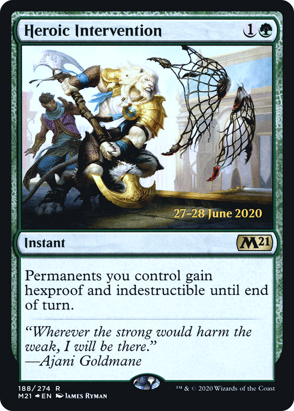 Heroic Intervention (M21) (PRE-188S) - Core Set 2021 Promos Foil