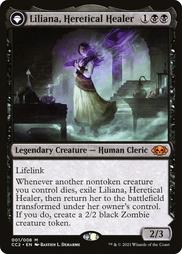 Liliana, Heretical Healer (CC2-001) - Commander Collection: Black: (originpwdfc) Foil