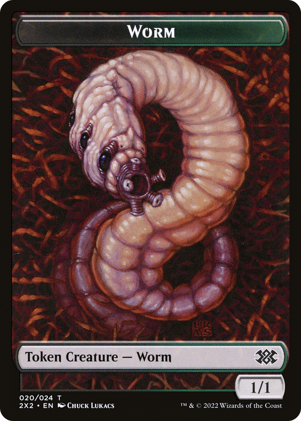 Worm (T2X2-020) - Double Masters 2022 Tokens Foil