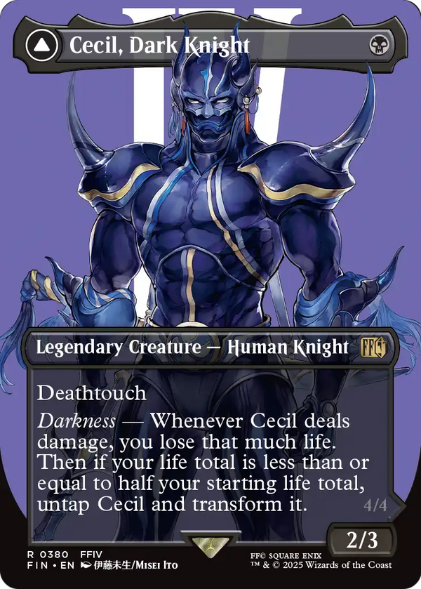 Cecil, Dark Knight (Borderless) (FIN-380) - FINAL FANTASY