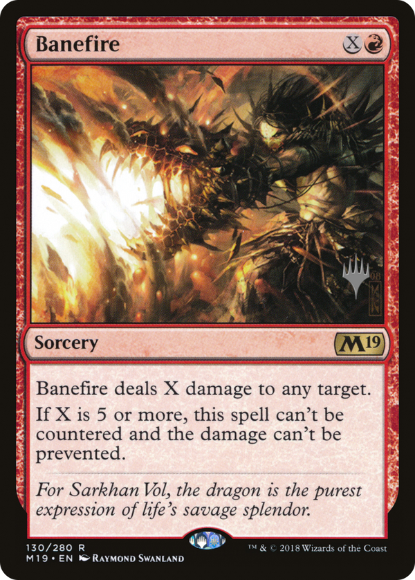 Banefire (PPM20-130P) - Core Set 2019 Promos
