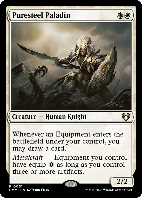 Puresteel Paladin (CMM-051) - Commander Masters Foil