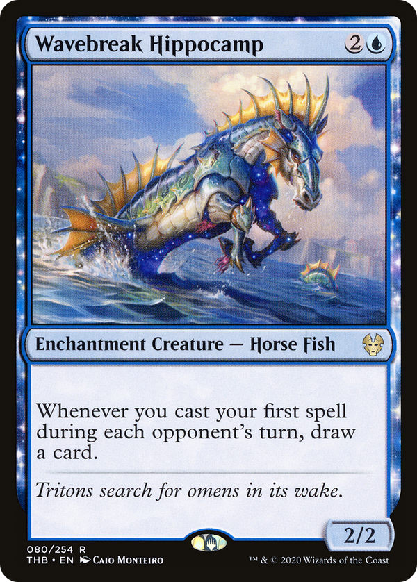 Wavebreak Hippocamp (THB-080) - Theros Beyond Death: (enchantment) Foil
