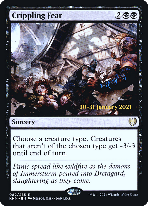 Crippling Fear (PRE-82S) - Kaldheim Promos Foil