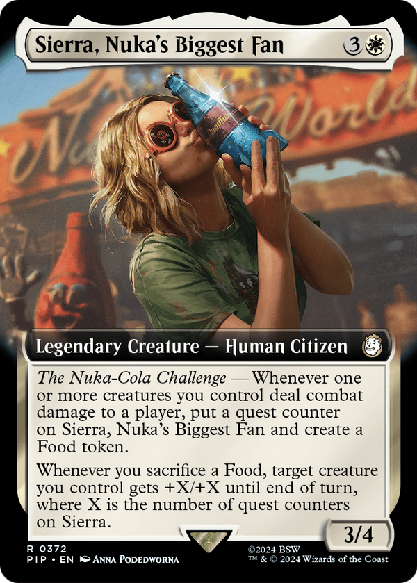 Sierra, Nuka's Biggest Fan (Extended Art) (PIP-372) - Fallout: (Extended Art) Foil