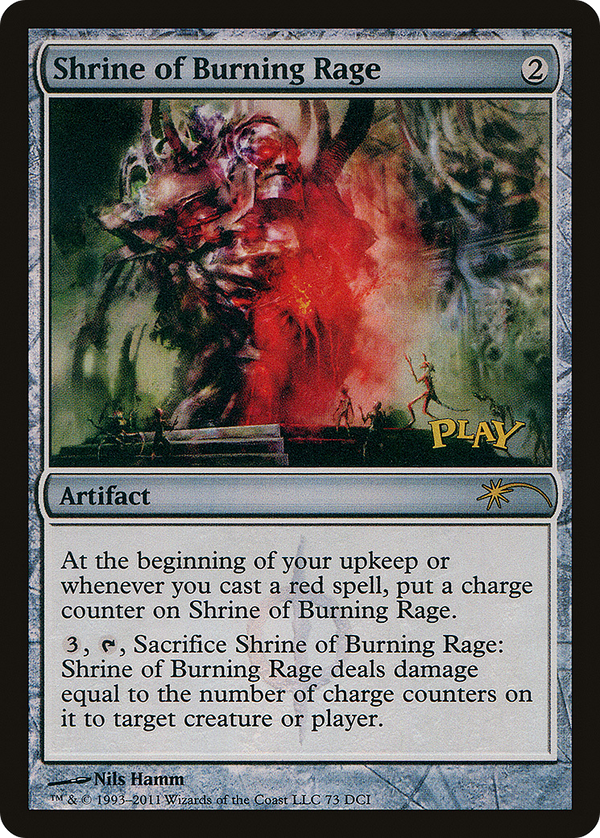 Shrine of Burning Rage (WPN-073) - DCI Promos
