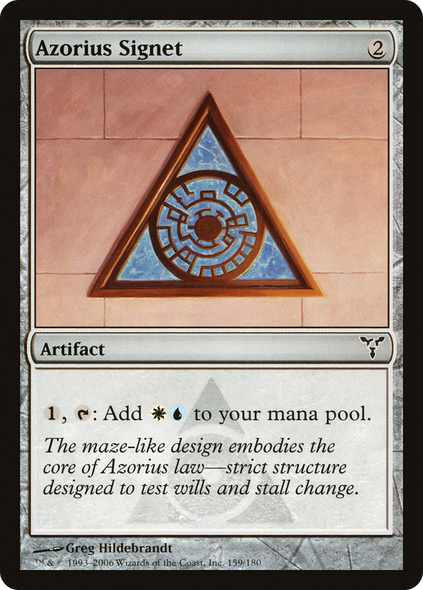 Azorius Signet (DIS-159) - Dissension Foil