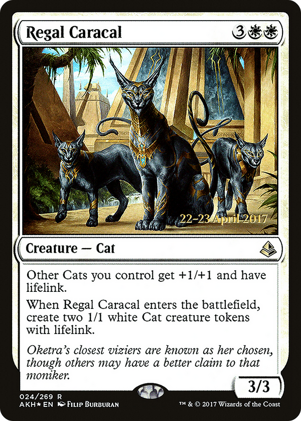 Regal Caracal (PRE-24S) - Amonkhet Promos Foil