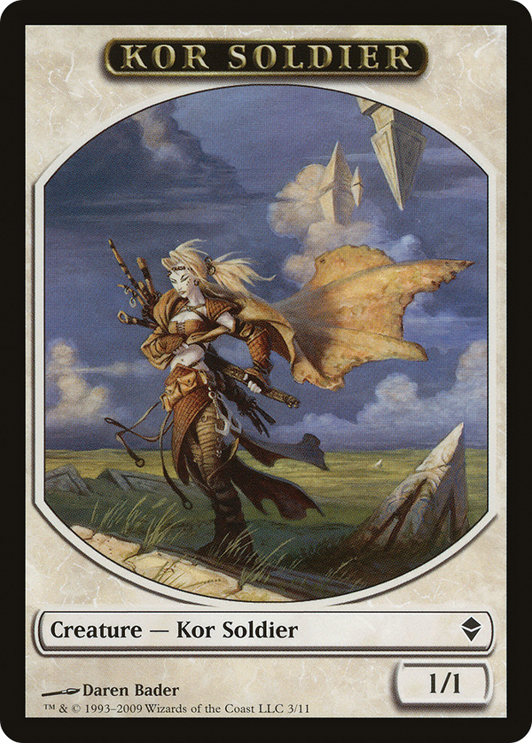 Kor Soldier Token (ZEN-003) - Zendikar Tokens
