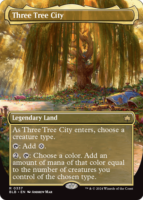 Three Tree City (Borderless) (0337) (BLB-337) - Bloomburrow