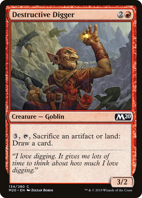 Destructive Digger (M20-134) - Core Set 2020 Foil