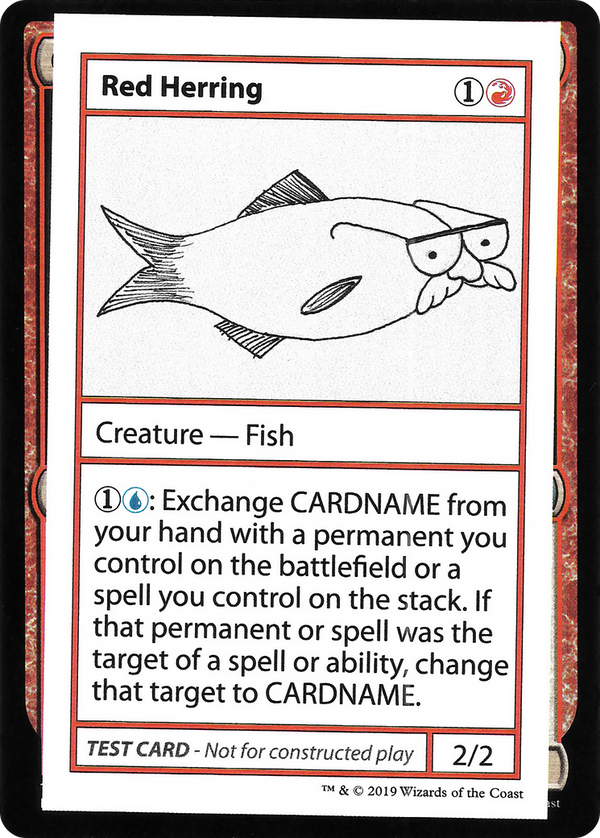 Red Herring (No PW Symbol) (CMB1-) - Mystery Booster Playtest Cards 2021