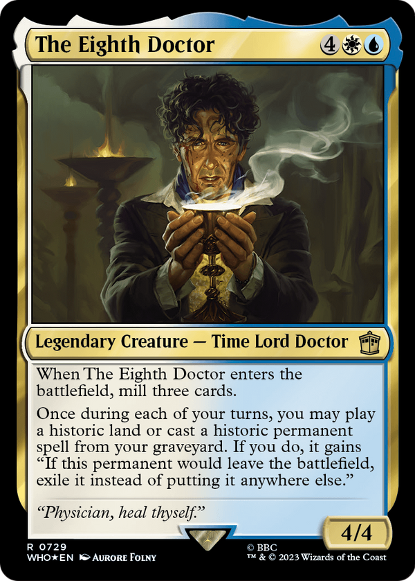 The Eighth Doctor (Surge Foil) (WHO-729) - Doctor Who Foil