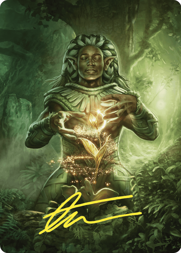 Elvish Mystic // Elvish Mystic (ACMM-041) - Commander Masters Art Series (Borderless)
