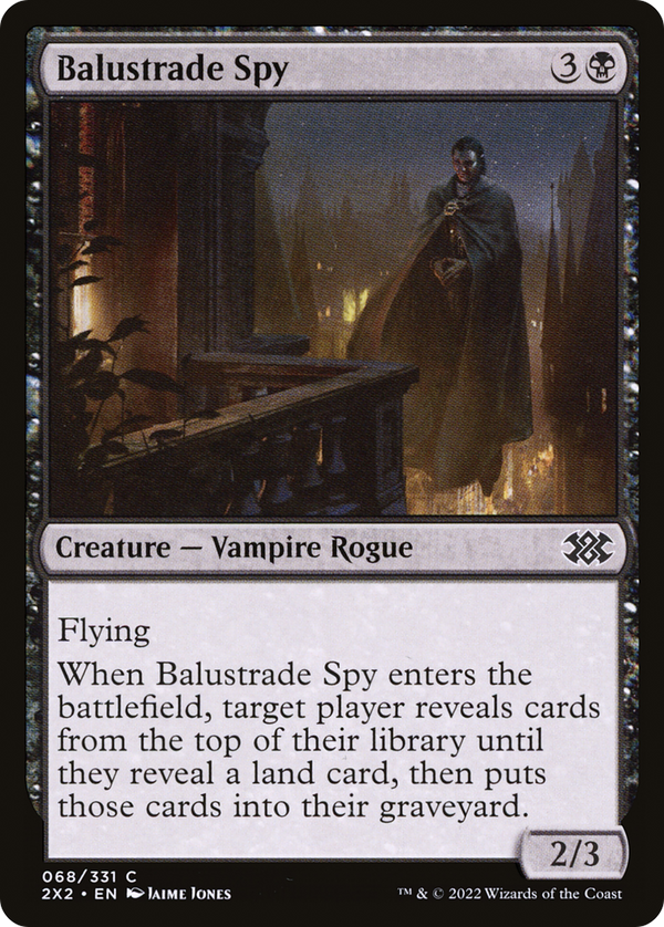 Balustrade Spy (2X2-068) - Double Masters 2022 Foil