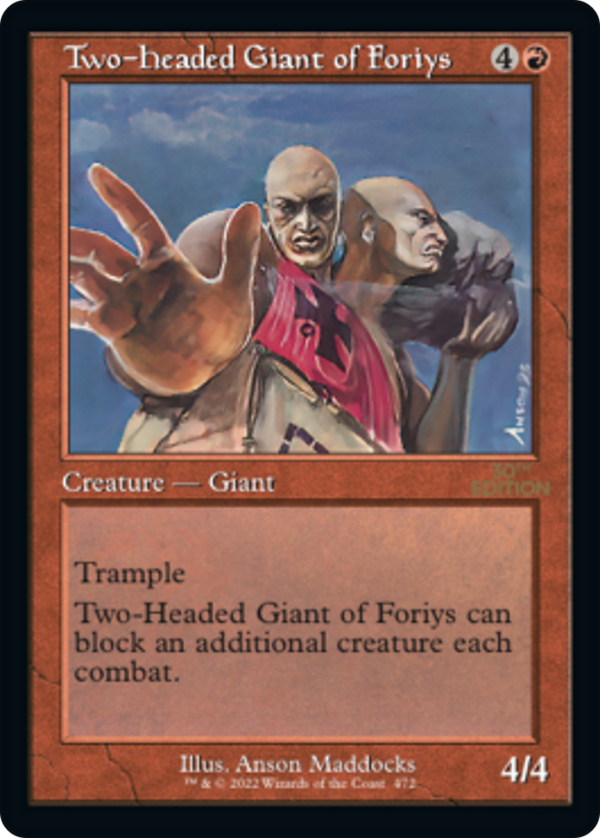 Two-Headed Giant of Foriys (Retro Frame) (30A-472) - 30th Anniversary Edition