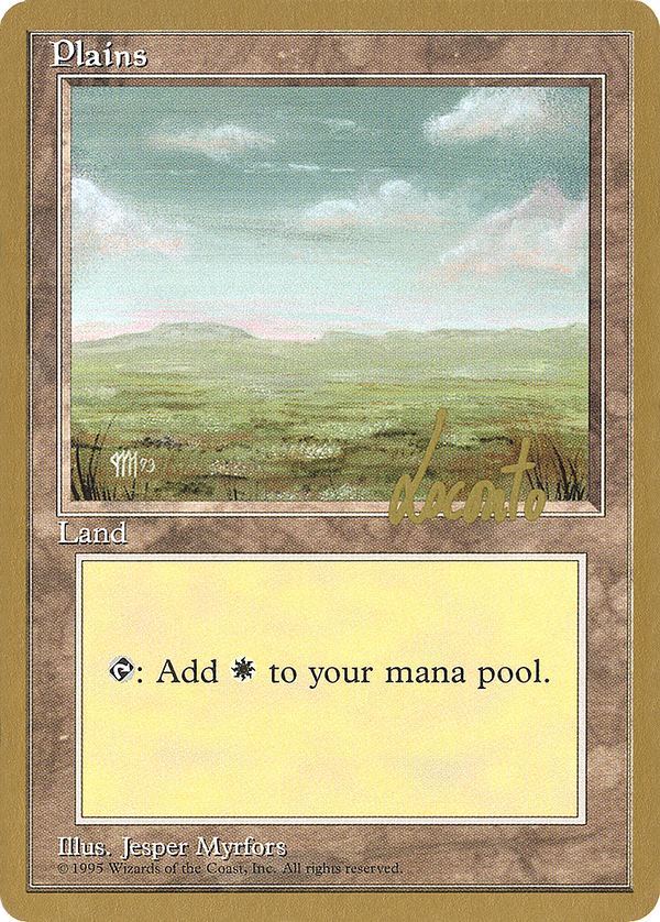 Plains (A) - 1996 Michael Loconto (4ED) (WCD-) - Pro Tour Collector Set