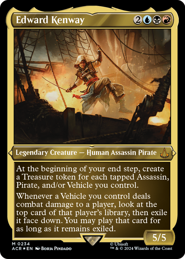 Edward Kenway (Foil Etched) (ACR-234) - Assassin's Creed Foil