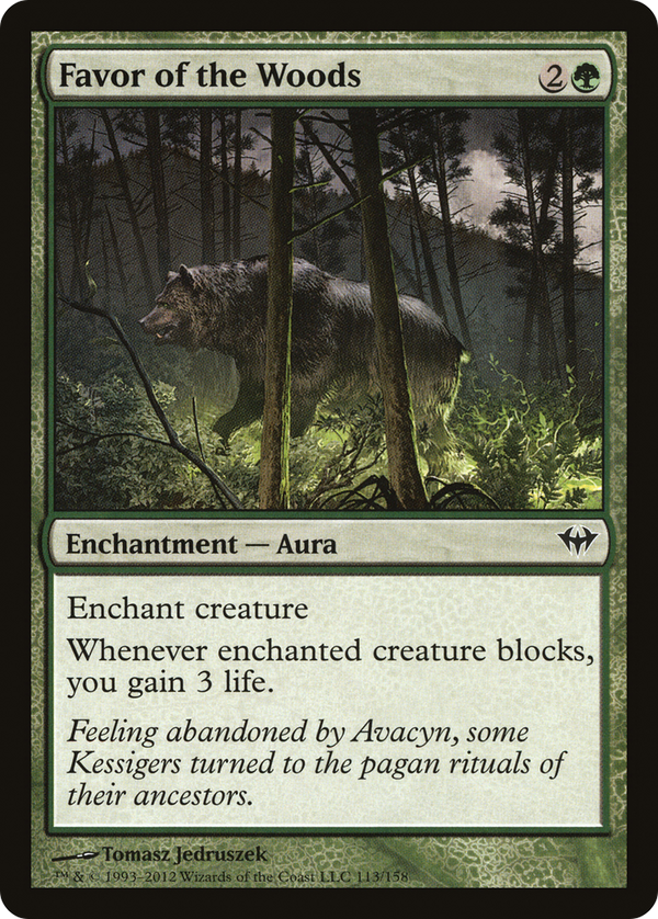 Favor of the Woods (DKA-113) - Dark Ascension