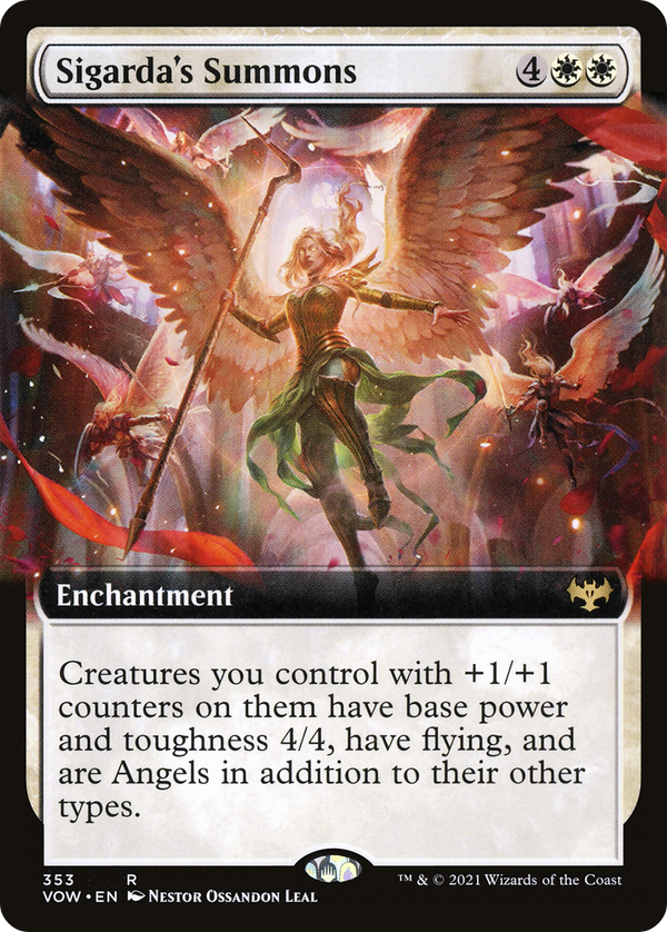 Sigarda's Summons (Extended Art) (VOW-353) - Innistrad: Crimson Vow: (Extended Art) Foil