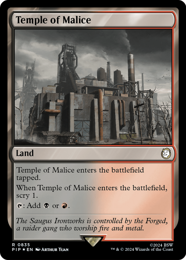Temple of Malice (Surge Foil) (PIP-835) - Fallout Foil