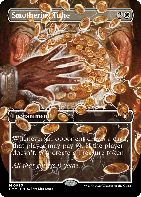 Smothering Tithe (Borderless) (CMM-693) - Commander Masters Foil