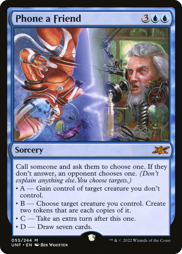 Phone a Friend (UNF-055) - Unfinity Foil