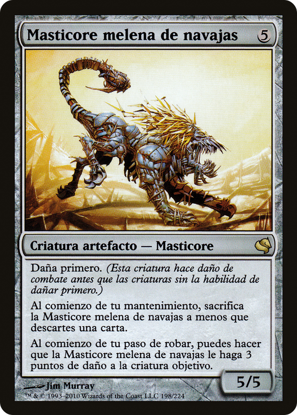 Razormane Masticore (Spanish) - "Masticore melena de navajas" (PS11-198) - Salvat 2011