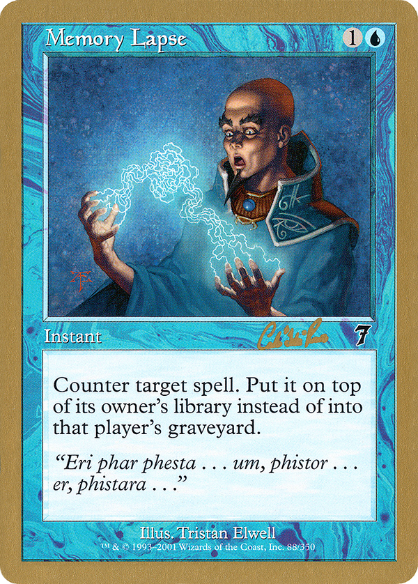 Memory Lapse - 2002 Carlos Romao (7ED) (WCD-CR88) - World Championship Decks 2002