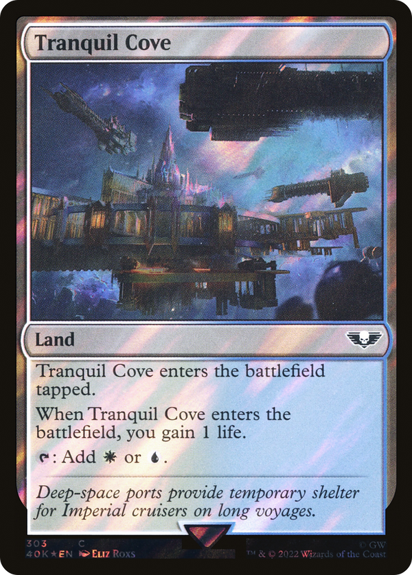 Tranquil Cove (Surge Foil) (40K-303) - Warhammer 40,000 Commander Foil