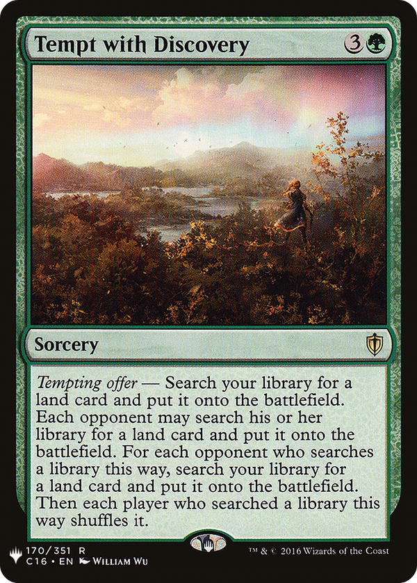 Tempt with Discovery (LIST-C16-170) - The List
