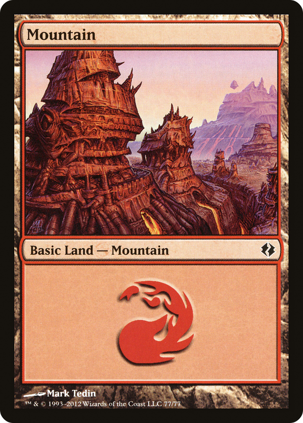 Mountain (77) (DDI-077) - Duel Decks: Venser vs. Koth