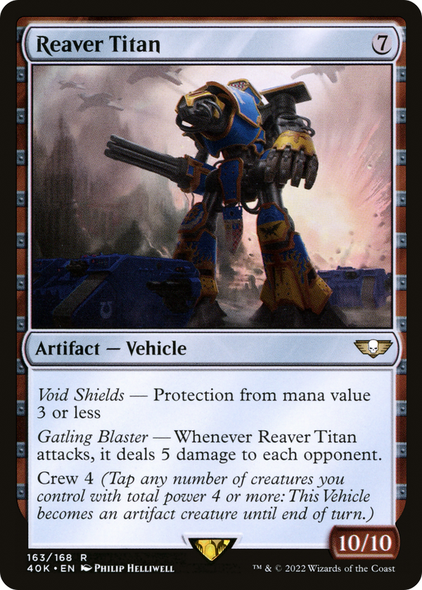 Reaver Titan (40K-163) - Warhammer 40,000 Commander