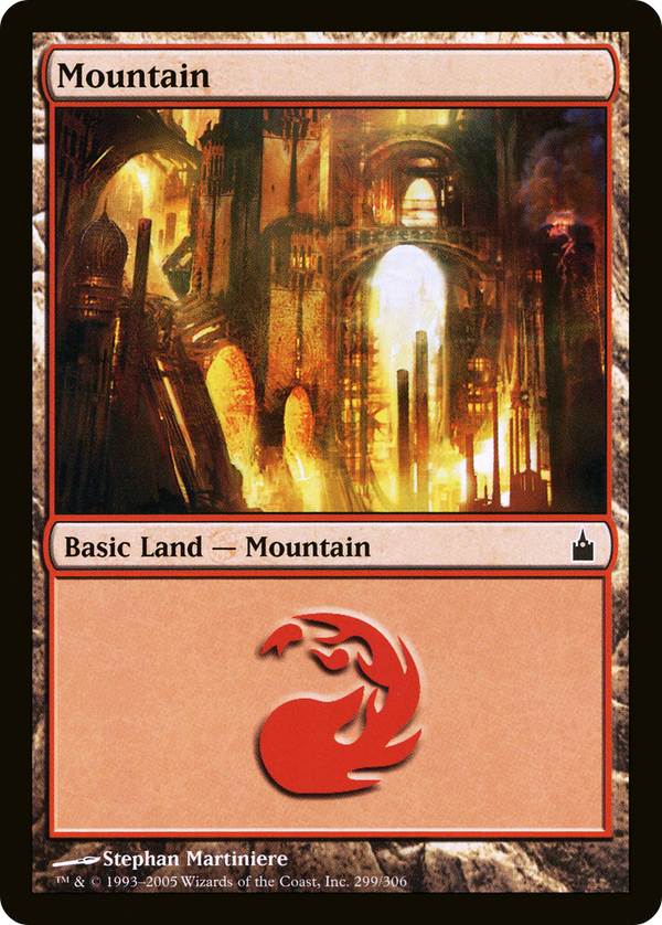 Mountain (299) (RAV-299) - Ravnica: City of Guilds Foil