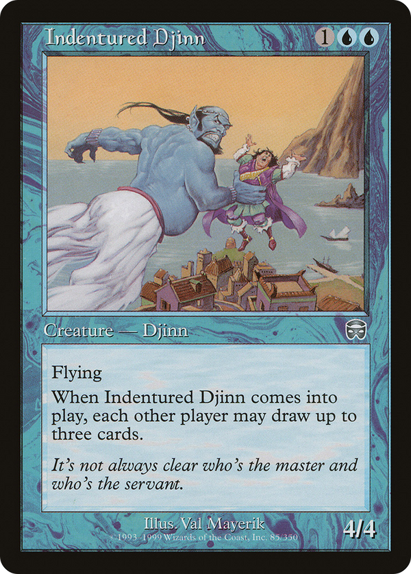 Indentured Djinn (MMQ-085) - Mercadian Masques